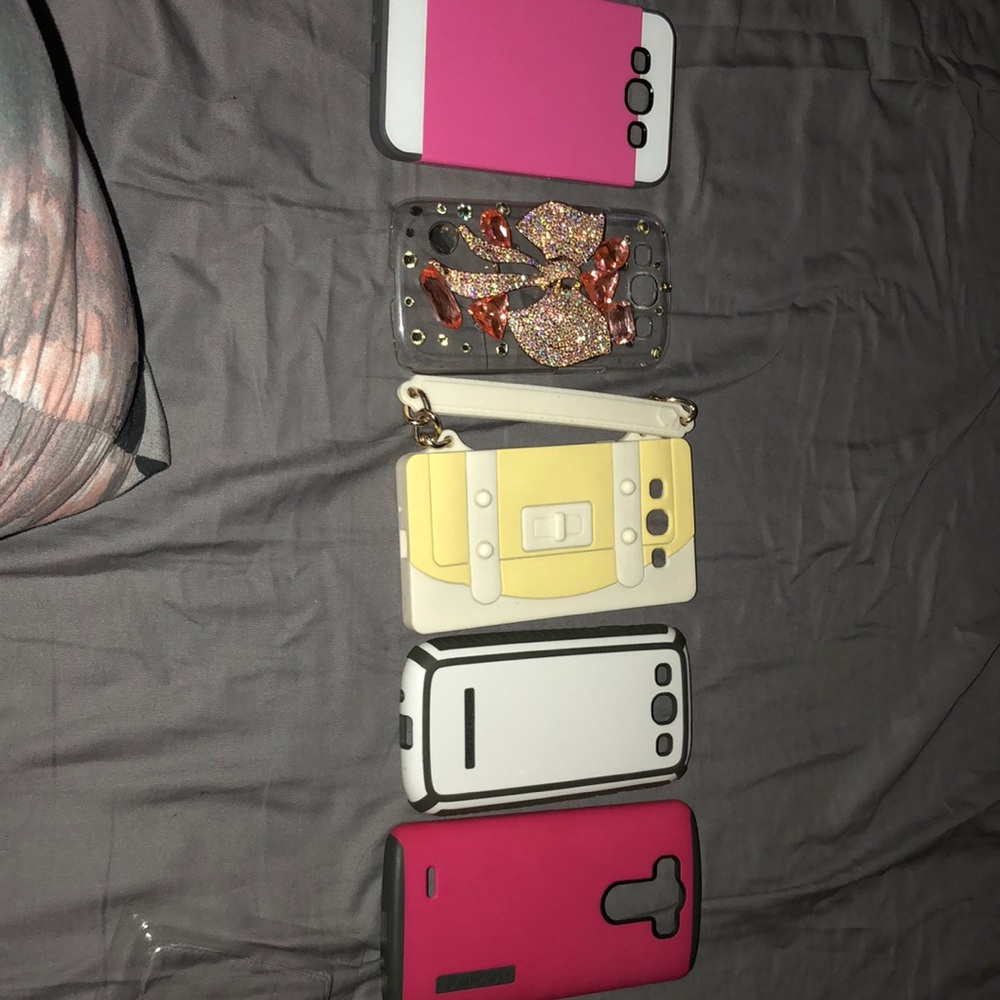 Samsung galaxy S3 cases and one LG G3 case